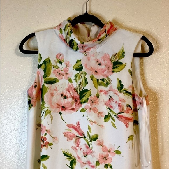 Alex Marie Ivory Pink Blush Floral Colorful Size 6 - Picture 2 of 11